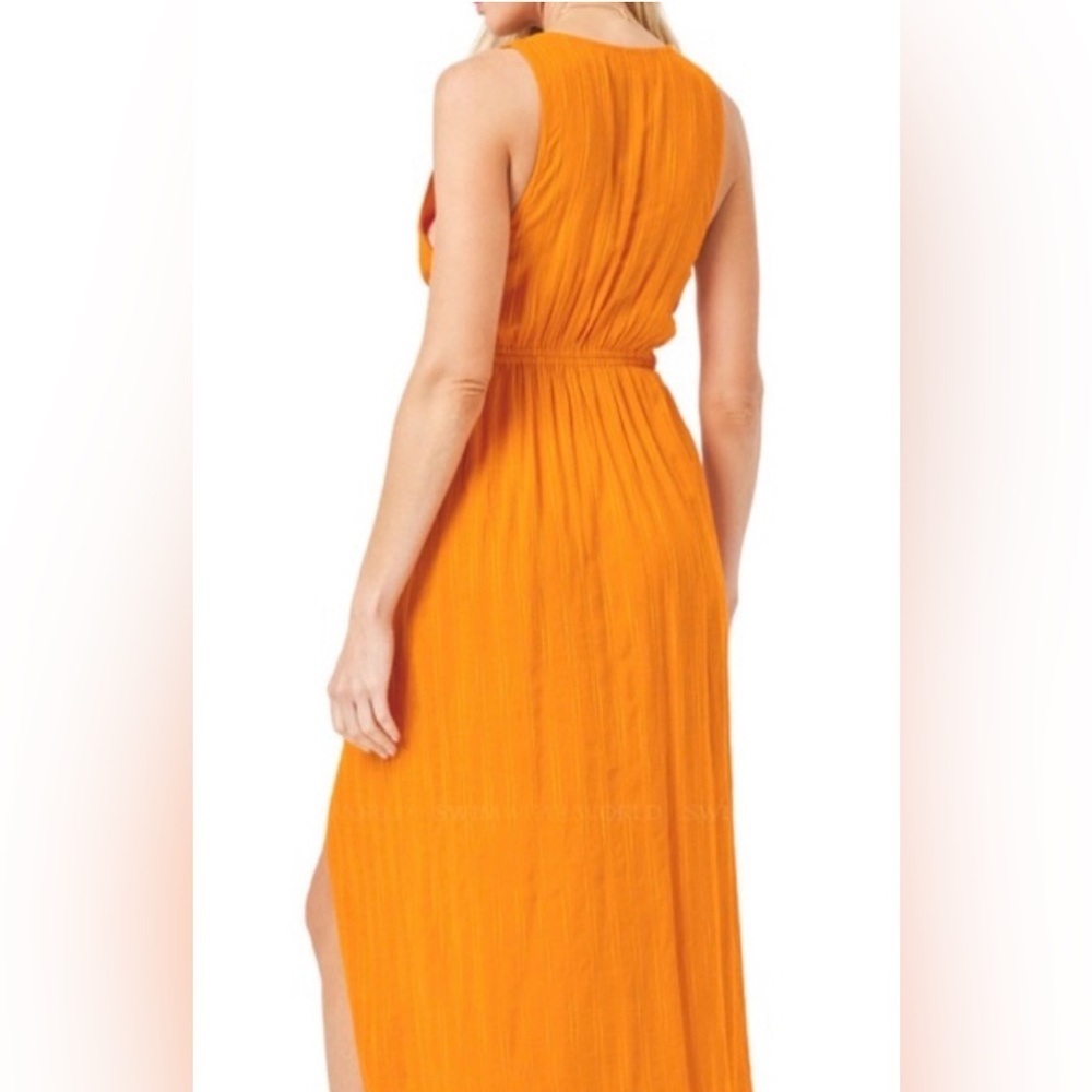 NWT L*Space Orange cut out Maxi Dress - Picture 3 of 9